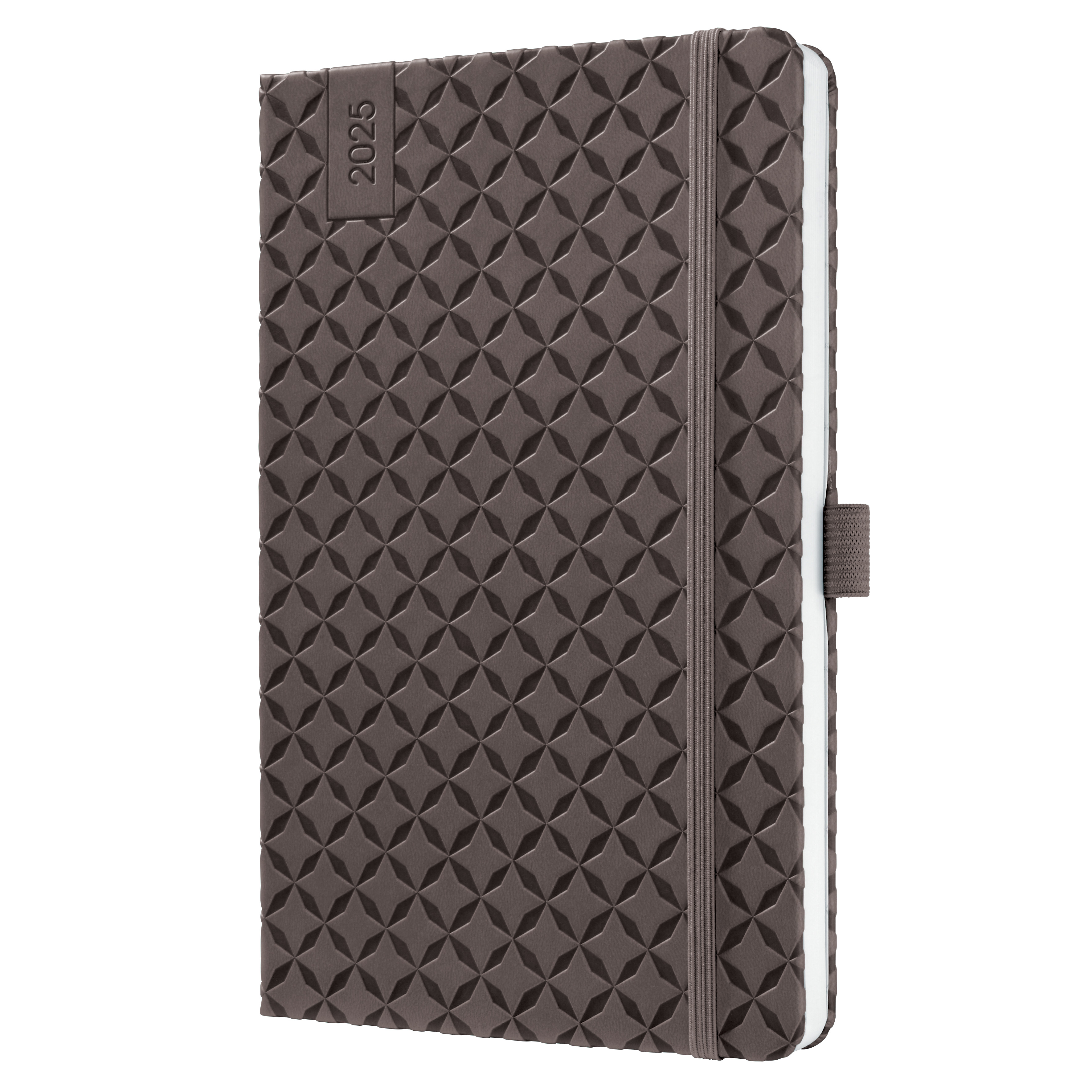 SIGEL J5123 Wochenkalender Jolie 2025 , ca. A5, braun