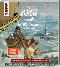 Vorderes Coverbild 24 DAYS ESCAPE – Der Escape Room Adventskalender: In 80 Tagen um die Welt