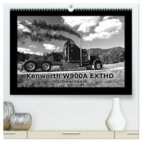 Vorderes Coverbild Kenworth W900A EXTHD - in schwarzweiß (hochwertiger Premium Wandkalender 2025 DIN A2 quer), Kunstdruck in Hochglanz