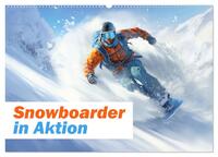 Snowboarder in Aktion (Wandkalender 2025 DIN A2 quer), CALVENDO Monatskalender