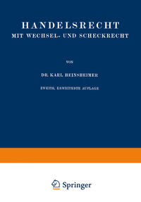 Handelsrecht mit Wechsel- und Scheckrecht