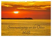Sonnenuntergänge an der Ostsee (Wandkalender 2025 DIN A2 quer), CALVENDO Monatskalender