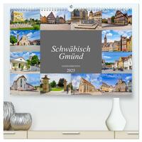 Schwäbisch Gmünd Stadtansichten (hochwertiger Premium Wandkalender 2025 DIN A2 quer), Kunstdruck in Hochglanz