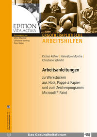 Vorderes Coverbild Arbeitsanleitungen zu Werkstücken aus Holz, Pappe & Papier und zum Zeichenprogramm Microsoft Paint