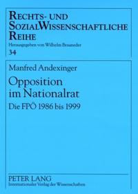 Vorderes Coverbild Opposition im Nationalrat
