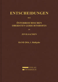 Entscheidungen des Obersten Gerichtshofes in Zivilsachen