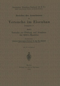 Berichte des Ausschusses für Versuche im Eisenbau