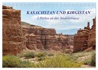 Kasachstan und Kirgistan (Tischkalender 2025 DIN A5 quer), CALVENDO Monatskalender