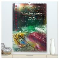 Encaustic-Malerei Kunstkalender 2026 (hochwertiger Premium Wandkalender 2026 DIN A2 hoch), Kunstdruck in Hochglanz