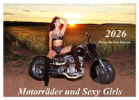 Motorräder und Sexy Girls (Wandkalender 2026 DIN A3 quer), CALVENDO Monatskalender