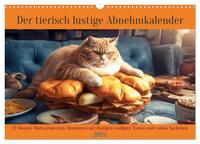 Der tierisch lustige Abnehmkalender (Wandkalender 2025 DIN A3 quer), CALVENDO Monatskalender