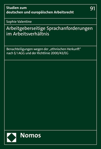 Vorderes Coverbild Arbeitgeberseitige Sprachanforderungen im Arbeitsverhältnis