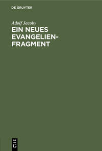 Ein neues Evangelienfragment