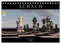 SCHACH - Spiel der Könige (Tischkalender 2026 DIN A5 quer), CALVENDO Monatskalender