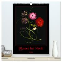Blumen bei Nacht (hochwertiger Premium Wandkalender 2026 DIN A2 hoch), Kunstdruck in Hochglanz