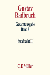 Vorderes Coverbild Gustav Radbruch Gesamtausgabe
