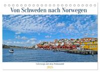 Von Schweden nach Norwegen mit dem Wohnmobil unterwegs (Tischkalender 2025 DIN A5 quer), CALVENDO Monatskalender