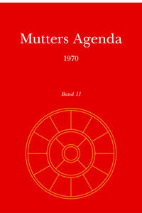 Agenda der Supramentalen Aktion auf der Erde / Mutters Agenda 1970