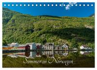 Sommer in Norwegen (Tischkalender 2025 DIN A5 quer), CALVENDO Monatskalender