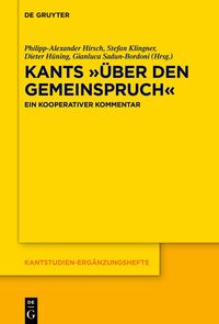 Kants „Über den Gemeinspruch“