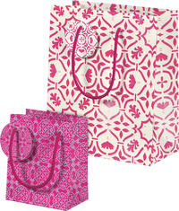 Der Zauber Indiens Geschenktüten-Set Motiv Rosa Kaleidoskop