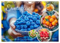 Ernteglück - Eine handvoll süßer Früchte zum Anbeißen (Wandkalender 2026 DIN A4 quer), CALVENDO Monatskalender