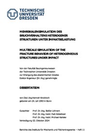 Multiscale simulation of the fracture behavior of heterogeneous structures under impact