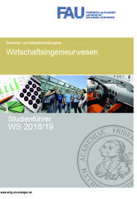 Studienführer Wirtschaftsingenieurwesen WS 2018/19