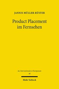 Vorderes Coverbild Product Placement im Fernsehen