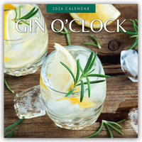 Vorderes Coverbild Gin o' Clock – Zeit für Gin 2026 – 16-Monatskalender