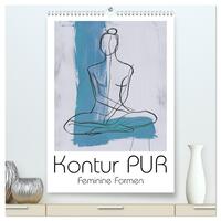 Kontur PUR - Feminine Formen (hochwertiger Premium Wandkalender 2026 DIN A2 hoch), Kunstdruck in Hochglanz