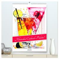 Abstrakte Cocktail-Palette! (hochwertiger Premium Wandkalender 2025 DIN A2 hoch), Kunstdruck in Hochglanz