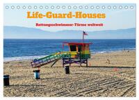 Life-Guard-Houses (Tischkalender 2025 DIN A5 quer), CALVENDO Monatskalender