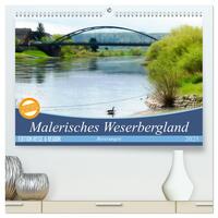 Malerisches Weserbergland - Beverungen (hochwertiger Premium Wandkalender 2025 DIN A2 quer), Kunstdruck in Hochglanz