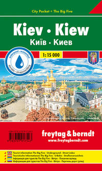 Vorderes Coverbild Kiew, Stadtplan 1:15.000, City Pocket + The Big Five