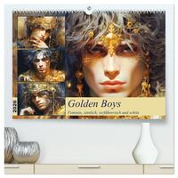 Golden Boys. Feminin, sinnlich, verführersich und schön (hochwertiger Premium Wandkalender 2026 DIN A2 quer), Kunstdruck in Hochglanz