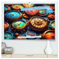 Abstrakte Zeitsprünge (hochwertiger Premium Wandkalender 2025 DIN A2 quer), Kunstdruck in Hochglanz