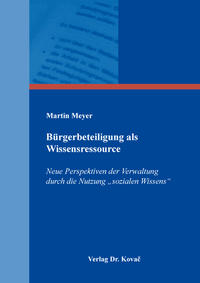 Bürgerbeteiligung als Wissensressource