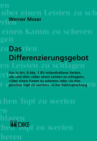 Das Differenzierungsgebot