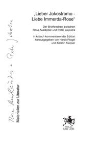 Lieber Jokostromo - Liebe Immerda-Rose