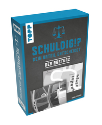 Schuldig?! Dein Urteil entscheidet – Der Absturz. Krimispiel in 50 Karten