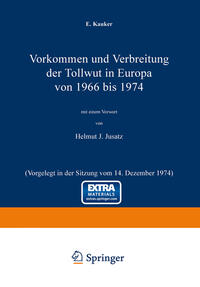 Vorkommen und Verbreitung der Tollwut in Europa von 1966 bis 1974