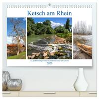 Ketsch am Rhein (hochwertiger Premium Wandkalender 2025 DIN A2 quer), Kunstdruck in Hochglanz