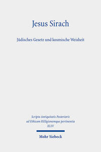 Vorderes Coverbild Jesus Sirach, Jüdisches Gesetz und kosmische Weisheit