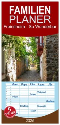 Familienplaner 2026 - Freinsheim - So Wunderbar mit 5 Spalten (Wandkalender, 21 x 45 cm) CALVENDO