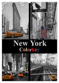 New York Colorkey (Wandkalender 2026 DIN A2 hoch), CALVENDO Monatskalender