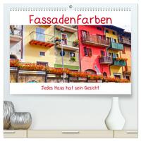 Fassadenfarben, jedes Haus hat sein Gesicht. (hochwertiger Premium Wandkalender 2026 DIN A2 quer), Kunstdruck in Hochglanz