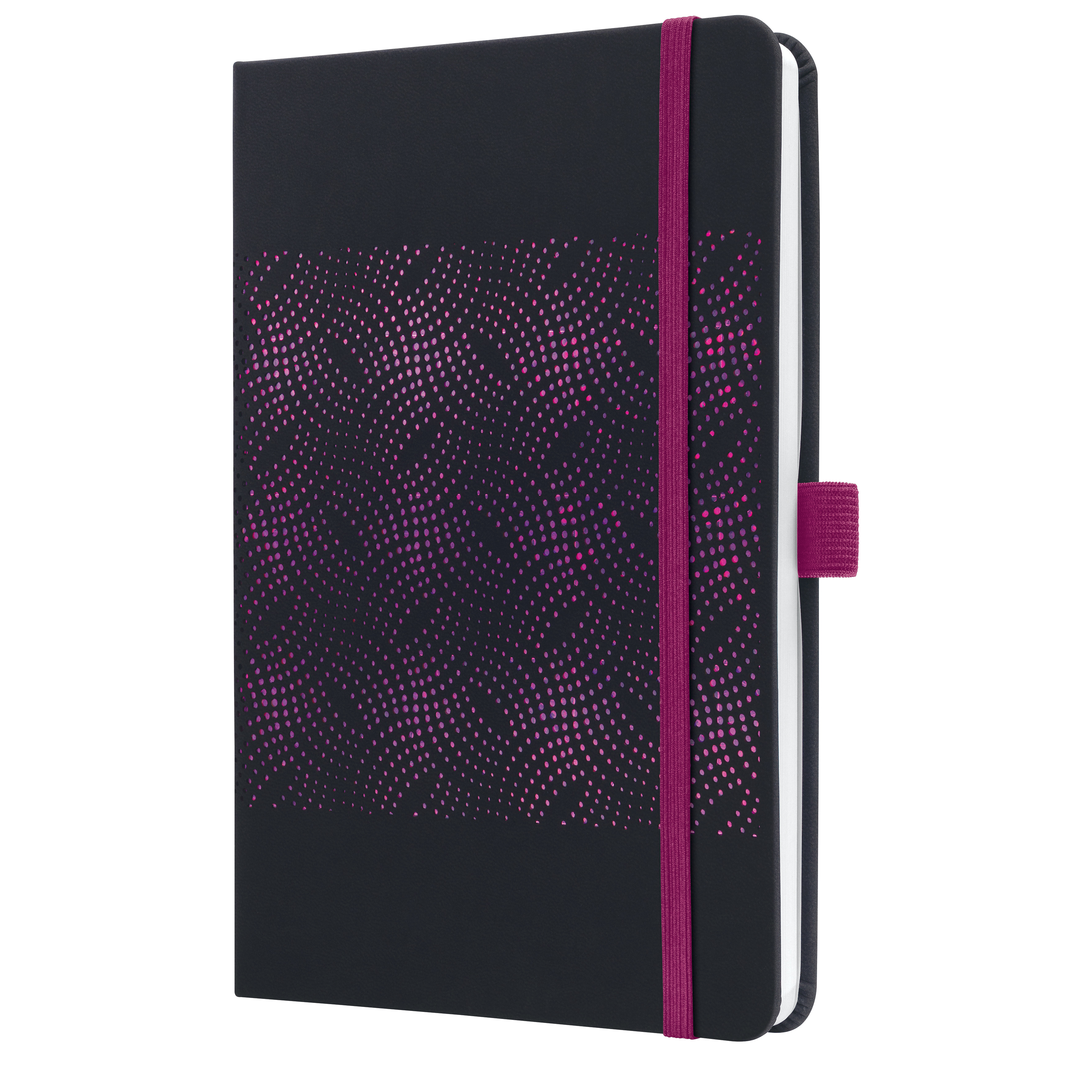 SIGEL J5213 Wochenkalender Jolie 2025 , ca. A5, schwarz, pink