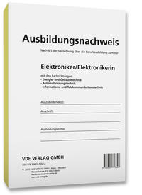 Vorderes Coverbild (hohe Qualität) Ausbildungsnachweis Elektroniker/Elektronikerin