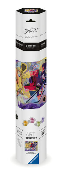 CreArt Art Collection - Leinwand Gelb, Rot, Blau (Kandinsky)